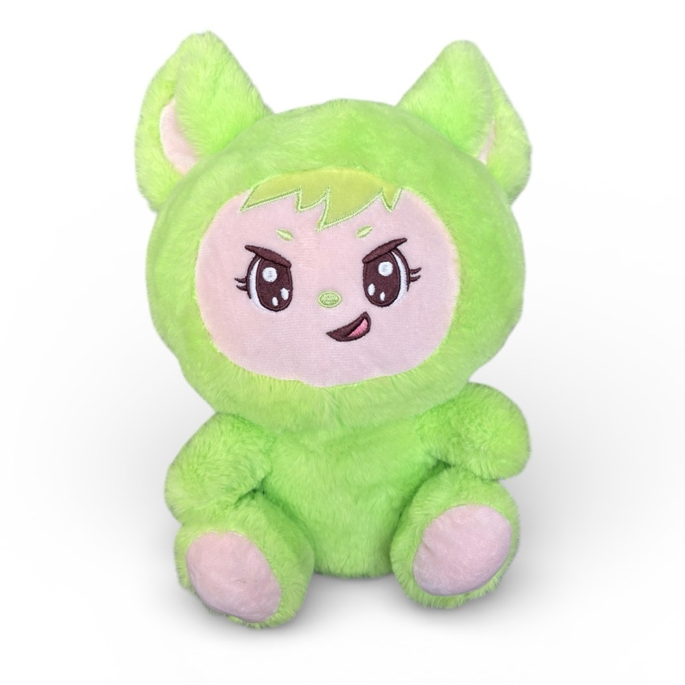 Yoonique LaBabies ZuZu Green Plush Monster Toy 10”